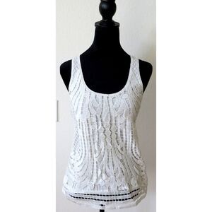 Express Crochet Lace Tank top Size S